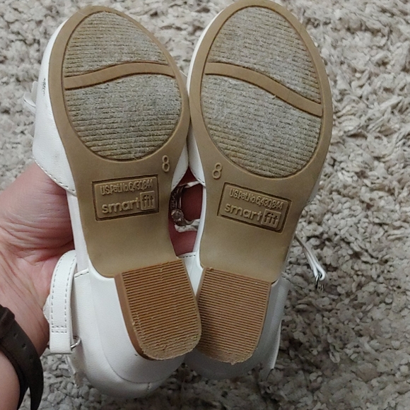 Smart Fit White Girls Dress Shoes - Picture 4 of 5